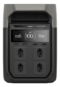 Kit Ecoflow Gerador Delta 3 Plus 1800w 110v Br + Painel 220w