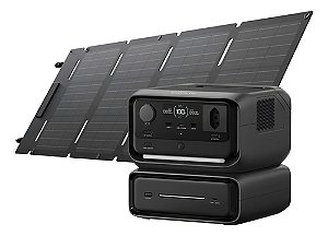 Kit Gerador Ecoflow River 3 Plus 110v + 286wh + Painel 60w