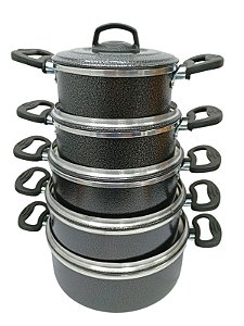 Kit Cacarola 5pcs Craqueada