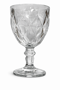 Taça de Vidro Diamante 340ml