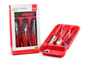 Kit 24 Talheres com Porta Talher