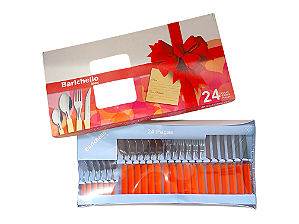 Faqueiro 24 Peças com Cabo Plástico