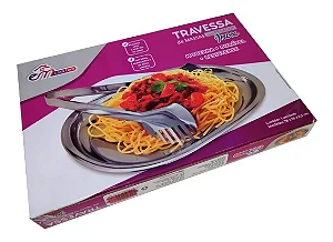 Kit Travessa Massas Pegador Inox