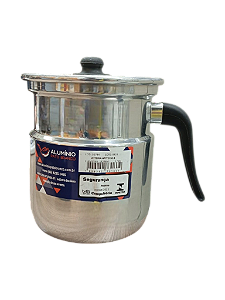 Leiteira de Alumínio Nº14 Polida com Apito