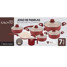 Kit de Panelas em Cerâmica 7 Peças