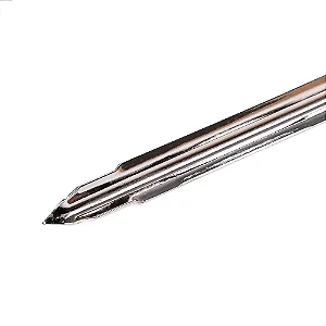 Espeto Simples 85cm Barbecue em Inox com Cabo de Madeira