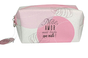 Necessaire Poliéster/PVC Dia das Mães