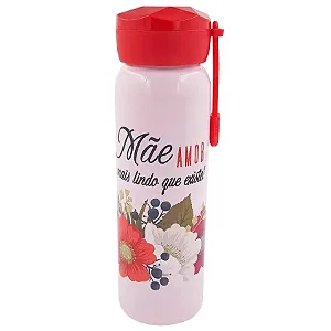 Garrafa de Alumínio 600ml Dia das Mães
