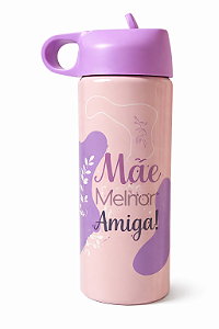 Garrafa de Alumínio 500ml Dia das Mães