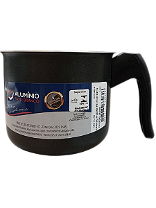 Caneco de alumínio nº12 preto