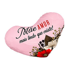 Coração de Pelúcia Dia das Mães