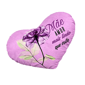 Coração de Pelúcia Dia das Mães