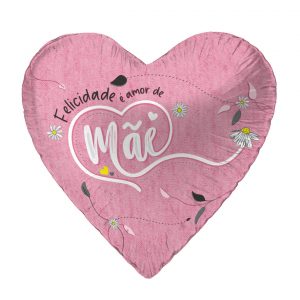 Almofada Coração felicidade e amor de mãe