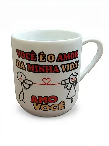 Caneca de Porcelana Dia dos Namorados