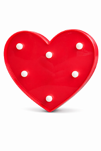 Luminária LED Coração Decorativa