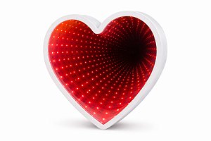 Luminária de Mesa Coração com Led