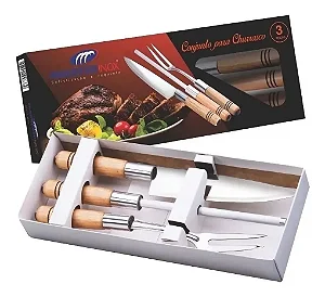 Kit Churrasco 3pcs Madefer