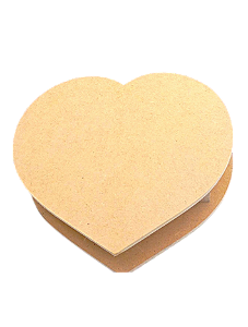 Caixa Coração Médio MDF