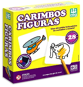 Carimbos Figuras 28 Peças Nig Infantil Criativo