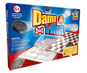 Jogo Dama e Trilha Omotcha