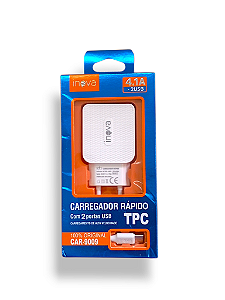 Carregador Tomada 2 Saidas USB Car-9009 Inova