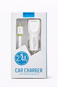 Carregador V8 Carro BW-201 Briwax Fortebras