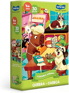 Quebra Cabeça 30 Peças Cozinha Animal Toyster