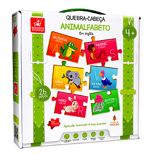 Quebra Cabeça Animalfabeto Inglês