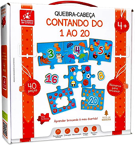 Quebra Cabeça contando 1 ao 20