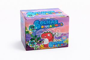 Caixa Bolhas Divertidas C/24 Dinossauro