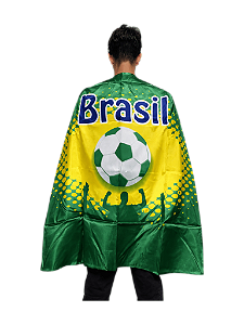 Bandeira Tipo Capa Torcedor 90x150cm Bem Brasil