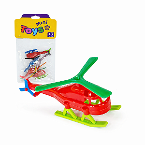 Super helicóptero MiniToys com 4 peças