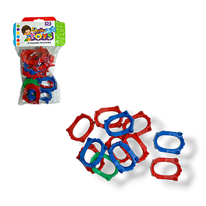 Dentadura Colorida MiniToys com 12 peças