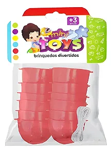 Nariz De Palhaço MiniToys com 12 peças