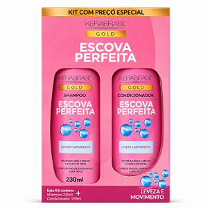 Kit Shampoo/Condicionador Escova Perfeita Kerabrasil Vidallif