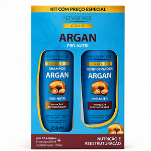 Kit Shampoo/Condicionador Argan Kerabrasil Vidallife