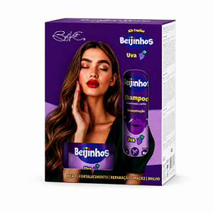 Kit Capilar 3 Peças Beijinhos Uva Belkit