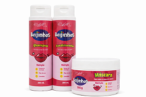 Kit Capilar 3pcs Beijinhos Morango Belkit