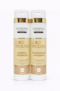 Kit Shampoo/Condicionador Matizador Loiro Kerabrasil Vidallife