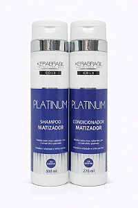 Kit Shampoo/Condicionador Matizador Platinum Kerabrasil Vidallife