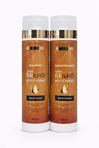 Kit Shampoo/Condicionador Brilho Efeito Verniz Kerabrasil Vidallife