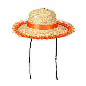 Chapéu de Palha com trança