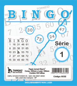 Bingo Jornal Azul 5 Blocos com 100 folhas