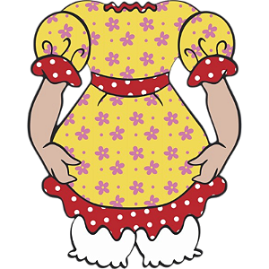 Jn Painel Decorativo Vestido Caipira Taz Nc Toys