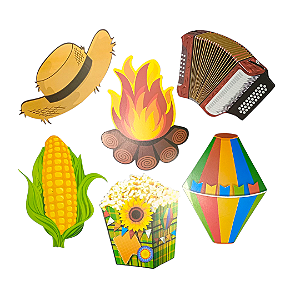 Jn Kit Diversos Junina C/6 Taz Nc Toys