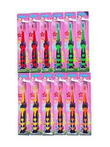Escova Dental 12pcs Infantil Gl-0731 Attic