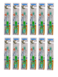 Escova Dental 12pcs Infantil Gl-0412 Attic