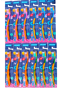 Escova Dental 12pcs Infantil Gl-0729 Attic