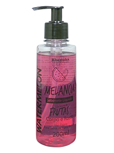 Sabonete Liquido 200ml Corpo & Rosto Melancia Rhenuk