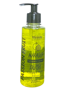 Sabonete Liquido 200ml Corpo e Rosto Maracuja Rhenuk